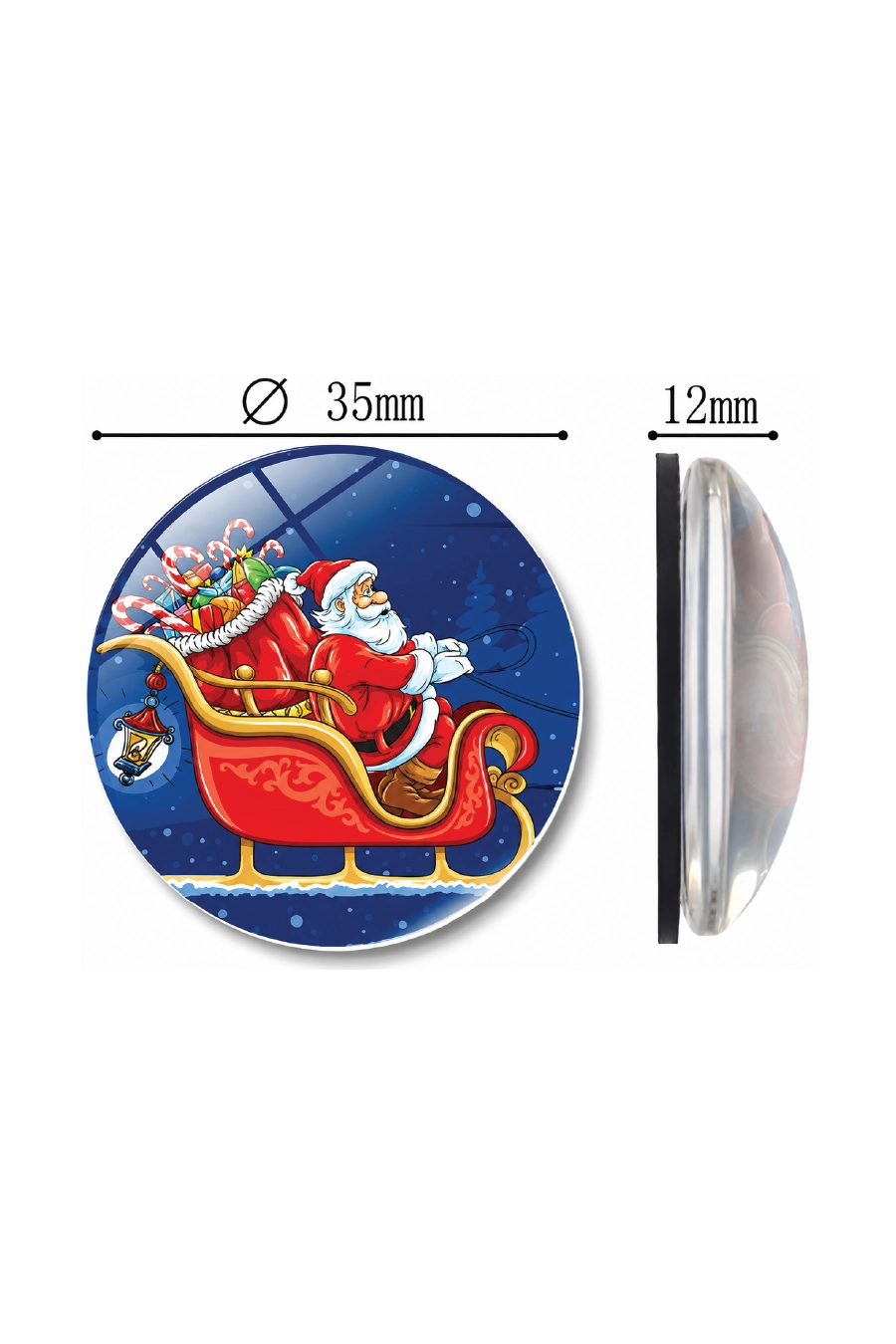 35mm Glass Cabochon Fridge Magnet