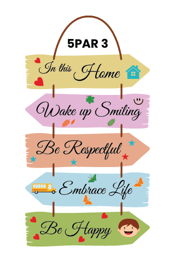 In This Home Wake Up Smiling Be Respectful Embrace Life Be Happy