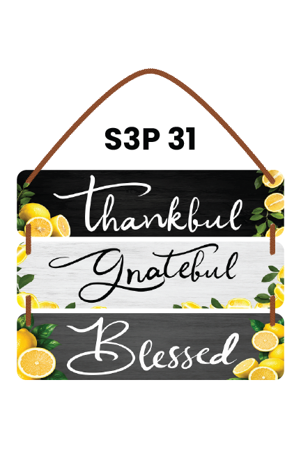 Thankful Grateful Blessed
