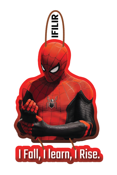 Spiderman - I Fall, I Learn, I Rise.